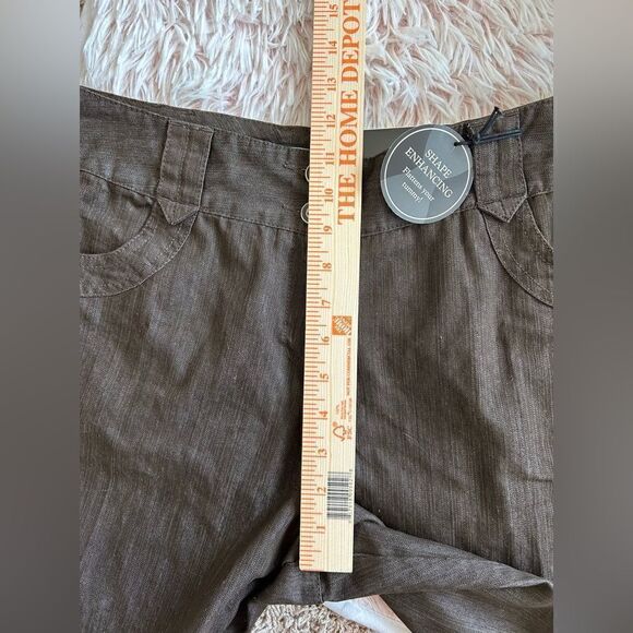 Cato NWT Petites Brown Stretch Shape Enhancing Classic Pants Sz 12 P $22 - Picture 9 of 10